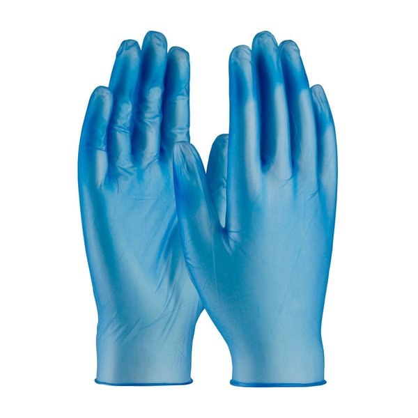 Pip Ambi-dex 64-V77BPF, Vinyl Disposable Gloves, 5 mil Palm, Vinyl, Powder-Free, XL, 100 PK, Blue 64-V77BPF/XL